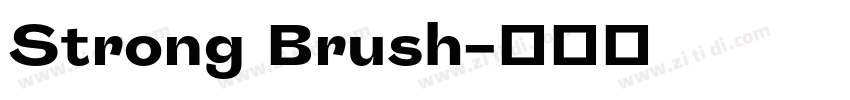 Strong Brush字体转换